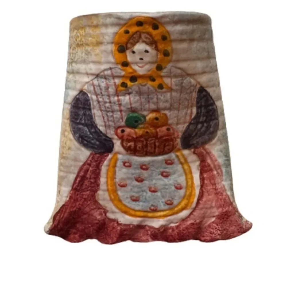 Vintage Wall pocket Made in Italy Hand Painted.